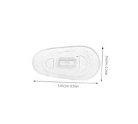SOPOTUTU 200pcs Push-in Eyeglasses Nose Pads Plug-in Silicone Nosepad Silicone Nasal Pad Glasses Nose Replacement Eyeglass Cushion Bridge Insert Transparent