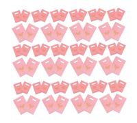 SOPOTUTU 200pcs Thank You Plastic Merchandise Bags with Four-finger Handles Flat Mouth Packaging for Small Business Retail Boutique Party Favors Pink Star Design