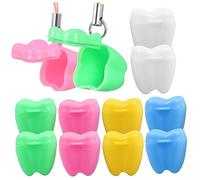 SOPOTUTU 20pcs Baby Teeth Keepsake Holder Kids Tooth Container Colorful Mini Storage Box Suitable for Boys Girls Baby and Fetal Hair Organizer