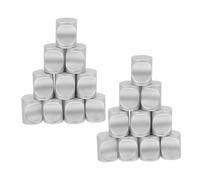 SOPOTUTU 20pcs Cabinet Handles Single Hole Cabinet Drawer Pulls Desk Drawer Handles Aluminum Pulls Metal Door Knob Kitchen Knob Round Silver