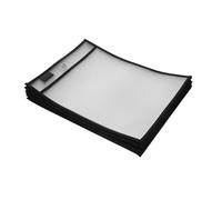 SOPOTUTU 20pcs Clear Reusable Dry Erase Pocket Sleeves Hanging Document Pouch Plastic Sheet Protectors for Teachers Classroom Office Supplies Sturdy Plastic Organizer for Early Education