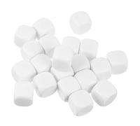 SOPOTUTU 20Pcs DIY Blank Dice Acrylic Rounded Corner Printable Cubes for Math Learning Teaching Props Educational Games Smooth Surface