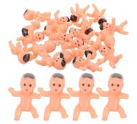 SOPOTUTU 20Pcs Mini Models Plastic Mini Babies Party Decor Small Shower Adornments Latin Color Miniature Angel Doll Set for Party Decorations