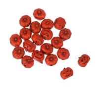 SOPOTUTU 20pcs Mini Resin Pumpkins Tiny Figurines for Halloween Fall Decor Detailed Craftsmanship Miniature Harvest Vegetables for Dollhouse Thanksgiving Seasonal Decorations