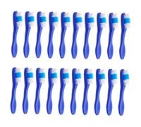 SOPOTUTU 20pcs Mini Small Toothbrushes Short Handle Portable Compact Toothbrushes for Prison Inmates Safe Use Prevent Self Harming Correctional Facility Supplies