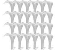 SOPOTUTU 20pcs Picture Rail Hooks Picture Hanging Tool Zinc Alloy S-Shaped Hooks Easy Installation Easy to Use Silver for Galleries and Exhibitions