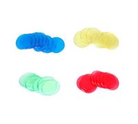 SOPOTUTU 20pcs Plastic Bingo Chips Yellow Bingo Markers Counters for Board Games Classroom Counting Supplies