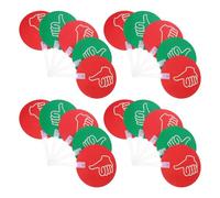 SOPOTUTU 20pcs Plastic Double Sided Voting Paddles Thumbs down Hand Signals for Classroom Student Teacher Interactions Reusable Hand Paddles for Students