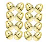 SOPOTUTU 20pcs Plastic Easter Eggs Plastic Easter Empty Eggs 2.16x1.57x1.57 Inch Lovely Golden Egg-shaped Decorative Party Favor for Party