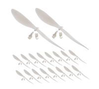 SOPOTUTU 20pcs Plastic Propellers for Model Helicopters and Gliders Rubber Band Powered Blades with Enhanced Aerodynamics Flight Stability and High Efficiency Transmission Fits Craft Sticks
