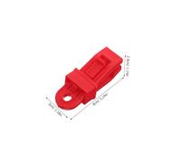 SOPOTUTU 20pcs Red Windproof Tent Clamps Sturdy Tarp Clip Clamps with Lock Grip for Camping, Rv Awning Fabric, Outdoor Tent Awnings and Canopy Fixing
