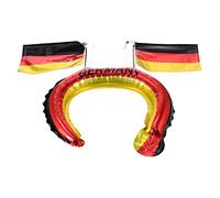 SOPOTUTU 20Pcs Soccer Themed Inflatable Headbands Fun Party Hair Accessories for Football Competitions for Matches and Celebrations Comfortable Wear with Various Designs
