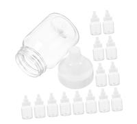 SOPOTUTU 24pcs Bottle Candy Boxes with White Detachable Lids for Shower Favors, Birthday Party Decorations, Plastic Bottles Set