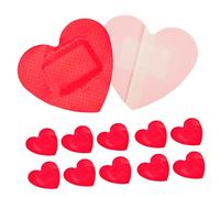 SOPOTUTU 24Pcs Heart Shaped Small Adhesive Bandages Breathable Wound Care Patches for Injury Protection Flexible Pe Material Plasters for Wounds