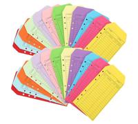 SOPOTUTU 24pcs Kraft Paper Cash Envelopes with Multi Design for Budget Binder Lightweight Money Holder for Organizing Expenses at Home Office and School