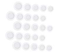SOPOTUTU 25Pcs White Rubber Piggy Bank Plugs round Shape Practical Reusable Stoppers for Money Storage Boxes Suitable for Piggy Banks