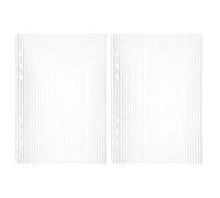 SOPOTUTU 2pcs Acrylic Planner Binder Covers Transparent Refillable Loose Leaf Notebook Hard Shell for School Supplies Budget Organizing with Detachable Rings and Modular Design