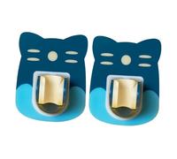 SOPOTUTU 2Pcs Adjustable Shower Head Holders Bathroom Brackets No-Drill Fixing Bases for Wall Mount in Home Use