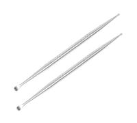 SOPOTUTU 2pcs Auricular Detector Detection Meridian Probe Ear Acupressure Pen Ear Seeds Acupuncture Therapy Acupuncture Point Pen Massage Tools Stainless Steel Silver