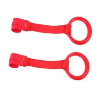 SOPOTUTU 2pcs Baby Pull Rings Toddler Cot Handle Rings Made of Safe and Sturdy Plastic with Webbing Easy to Carry for Walking Assistance and Weaning