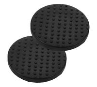 SOPOTUTU 2pcs Car Lift Pads with Pump Wheel Pallet Front Isolator for Hydraulic Jack Rubber Cargo Lifting Pads with Smooth Swivel Wheels for Vehicle Underside Protection and Quick Efficient