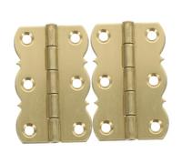 SOPOTUTU 2pcs Copper Piano Hinges Disc Shaped Tray Hinge for Cabinet Jewelry Box Furniture Music Stand Accessories Versatile Use for Craft Projects No Screws Included
