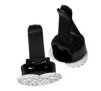 SOPOTUTU 2pcs Cute Bling Car Air Vent Clips Rhinestone Heart Clips for Car Air Freshener Perfume Decorative Easy to Install White Color