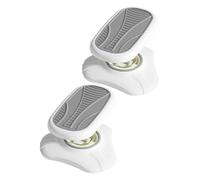 SOPOTUTU 2pcs Foot Rest for Office Ergonomic Non Slip Footstool Durable Footrest Under Desk for Optimal Leg Support Relaxation for Home Kitchen Bedroom Bathroom White