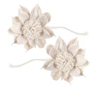 SOPOTUTU 2pcs Gardenia Essential Oil Diffuser Flowers with Rope Natural Aromatherapy Reed Flower Sticks Scent Release Decorative Diffuser Accessories for Home Relaxation and Holiday