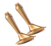 SOPOTUTU 2Pcs Handheld Acupoint Massage Brush Magnetic Meridian Massager Tool for Neck Leg Waist Portable Curved Body Scrubber to Skin Smoothness and Tension