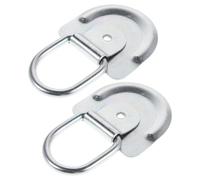 SOPOTUTU 2pcs Heavy Duty 8mm D-ring Tie down Anchors for Rv Trailers and Truck Beds - Metal Cargo Tie-down Hooks for Secure Trailer, Transit Van, and Boat Cargo