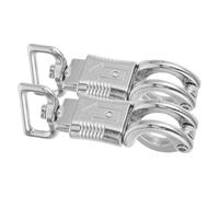 SOPOTUTU 2pcs Heavy Duty Quick Release Equestrian Hooks Spring Loaded Metal Snap Clips for Horse Harness Secure Connection Outdoor Riding Accessories