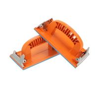 SOPOTUTU 2pcs Hollow Design Drywall Sandpaper Holder Flexible Hand Sander Blocks for Wood Metal Corner Sanding Efficient Multi Corner Use Easy Storage and Transport