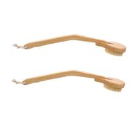 SOPOTUTU 2Pcs Long Handle Back Brush for Elderly and Disabled Soft Bristle Shower Scrubber for Wet and Dry Use Body Exfoliating and Massage Bath Brush for and Comfortable Cleaning