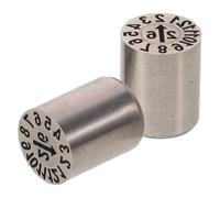 SOPOTUTU 2pcs Manual Year Stamper Adjustable Name and Date Stamp 0.39x0.31x0.31in Compact Efficiency Stainless Steel Imprinting Accuracy for Document Processing and Production Line Marking