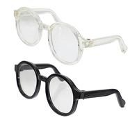 SOPOTUTU 2pcs Mini Doll Dressing Glasses for 15-20cm Dolls Simulated Plaything Accessories for Boys and Girls Dress-Up and Dollhouse Fun