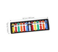 SOPOTUTU 2pcs Plastic Chinese Abacus Math Bead Counter Educational Learning Tool for Row Beads Safe Material Enhances Calculation and Coordination Skills