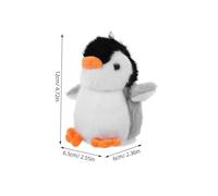 SOPOTUTU 2pcs Plush Penguin Keychain Soft Stuffed Animal Bag Pendant Hanging Charm Cute Decoration for Adults