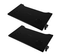 SOPOTUTU 2pcs Portable Wheelchair Lap Tray with Slip Feature for Eating Reading and Resting Durable and Easy to Clean Wheelchair Accessories