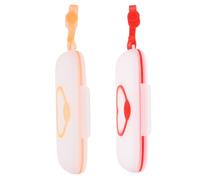 SOPOTUTU 2pcs Portable Wipes Box Refillable Dispenser Case with Hanging Hook for Stroller Diaper Bag Travel Lightweight Tissue Holder for Kitchen Bathroom Use