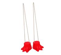 SOPOTUTU 2pcs Red Plastic Stilts Shoes for Balance Sense Training Outdoor Sports for Sensory Development and Coordination Exercise Parent Activity Equipment