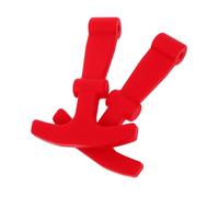 SOPOTUTU 2Pcs Red Silicone T-Handle Cooler Latches Convenient Buckle Parts for Cooler Lid Repair and Replacement Easy-Open Insulation-Enhancing Ice Chest Seals