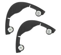 SOPOTUTU 2Pcs Skateboard Edge Protectors Anti-Collision Strip Longboard Nose Guard Black Skateboard Accessory Protective Bumper for Skateboarding Safety