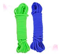 SOPOTUTU 2pcs Skipping Rope Elastic Band Meters for Outdoor School Sports Durable Rubber Jumping Ropes in Green and Blue Funny Elastic Skipping