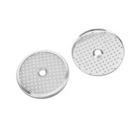 SOPOTUTU 2pcs Stainless Steel Coffee Machine Strainer Reusable Filter Basket Metal Espresso Puck Screen Minimalist Design for Home and Brewing