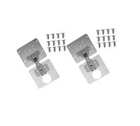 SOPOTUTU 2pcs Stainless Steel Mending Plate Cabinet Hinge Repair Kit with Hinge and Screws Durable Reinforcement for Kitchen Cupboards Easy Installation for Wardrobe and Furniture
