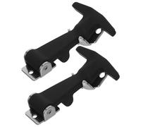 SOPOTUTU 2pcs Stainless Steel Rubber T-Handle Latch with Noise-reducing Damping Flexible Draw Hasps for Toolboxes Coolers Vehicle Engines with Vibration Protection and Enhanced Sealing