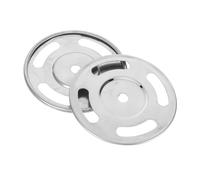 SOPOTUTU 2PCS Stainless Steel Stanchion Post Rope Hooks with Lobster Clasp for Crowd Control Secure Hanging Rings for Museums Theaters and Home Decor Quick Attachment Barrier Accessories