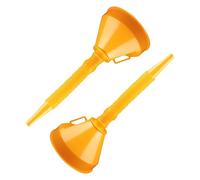 SOPOTUTU 2pcs Thickened Car Fuel and Engine Oil Funnel Abs Fluid Pouring Tools for Gasoline Kerosene and Engine Oils Professional Spill Refueling Accessories