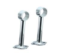 SOPOTUTU 2pcs Thickened Stainless Steel Hanging Seat Tube Mounting Rod Shape Support Chrome Heavy Drying Round Silver